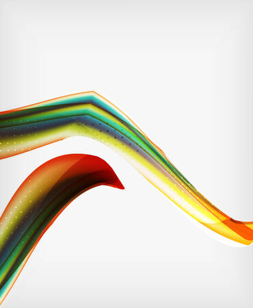 Abstract Blurred Waves In The Air - Business Brochure Templateのイラスト素材