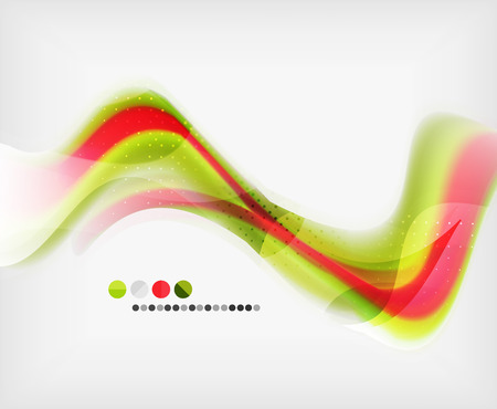 Abstract Blurred Waves In The Air - Business Brochure Templateのイラスト素材