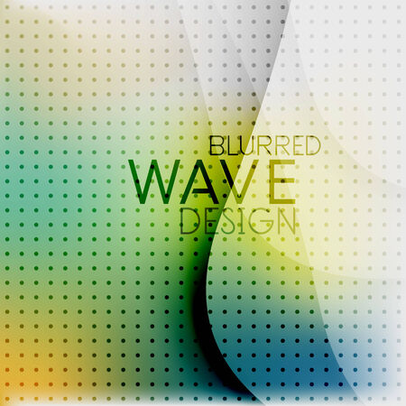 Colorful blurred wave business hi-tech background with dot textrureのイラスト素材