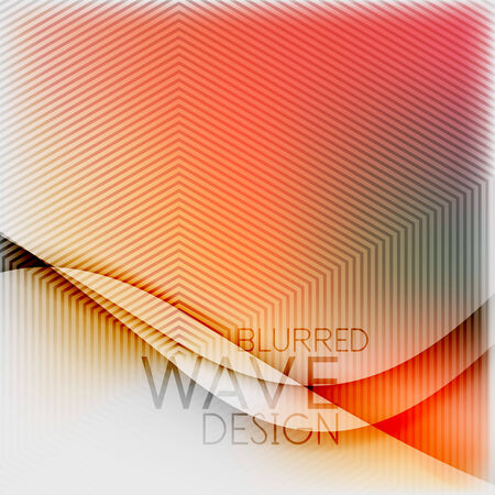 Textured blurred color wave background. Futuristic hi-tech modern business or technology design templateのイラスト素材