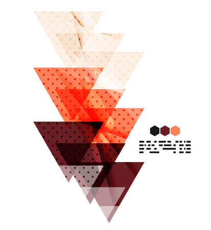 Vector light geometric compositions isolated on white background. Business brochure or presentation designのイラスト素材