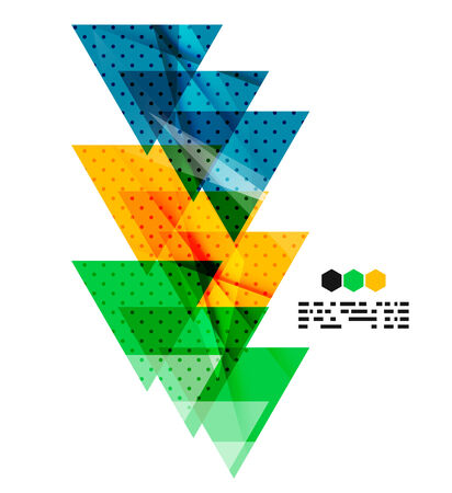 Vector light geometric compositions isolated on white background. Business brochure or presentation designのイラスト素材