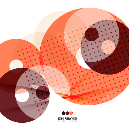 Vector light geometric compositions isolated on white background. Business brochure or presentation designのイラスト素材