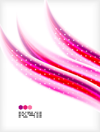 Smooth colorful business elegant wave design. Hi-tech modern abstractionのイラスト素材