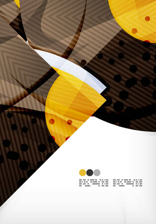 Semicircle geometric vector abstract backgroundのイラスト素材