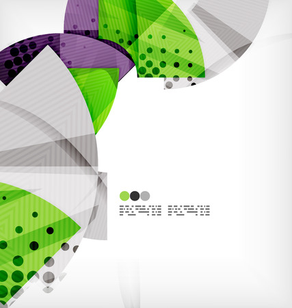 Semicircle geometric abstract backgroundのイラスト素材