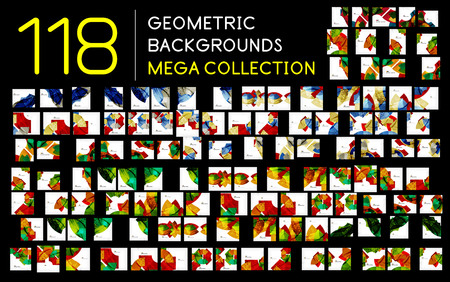 Huge mega collection of abstract backgroundsのイラスト素材