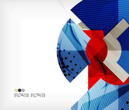 Modern futuristic techno abstract compositionのイラスト素材