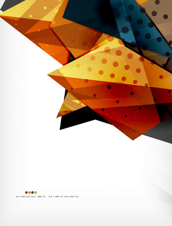 Abstract colorful overlapping compositionのイラスト素材