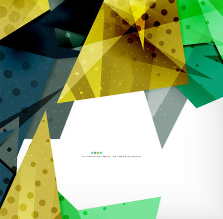 Abstract colorful overlapping composition