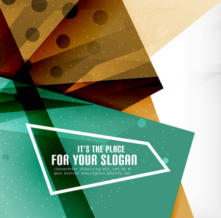 Modern 3d glossy overlapping trianglesのイラスト素材