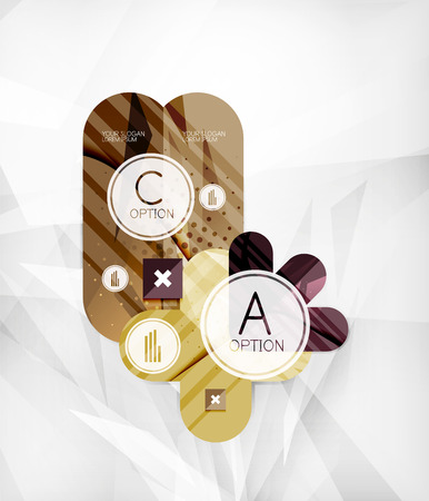 Modern infographic option layoutのイラスト素材