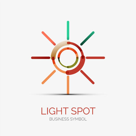 Light spot icon company business conceptのイラスト素材