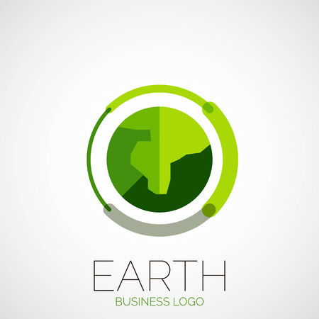 Earth company logo designのイラスト素材