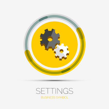 Settings icon company のイラスト素材