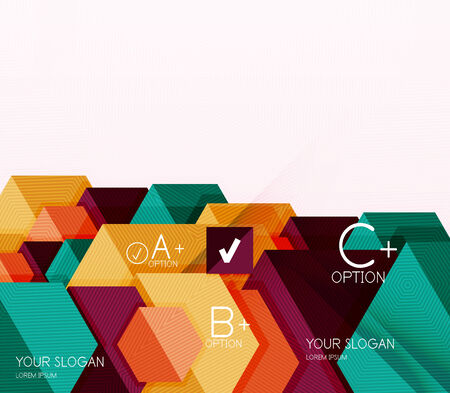 Geometric abstract background layoutのイラスト素材