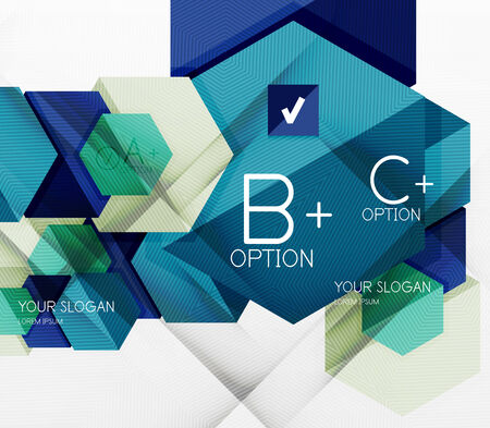 Geometric abstract background layoutのイラスト素材