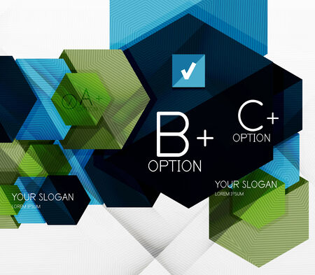 Geometric abstract background layoutのイラスト素材