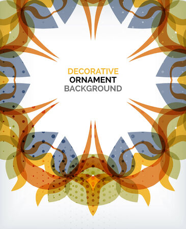 Decorative retro ornaments backgroundのイラスト素材