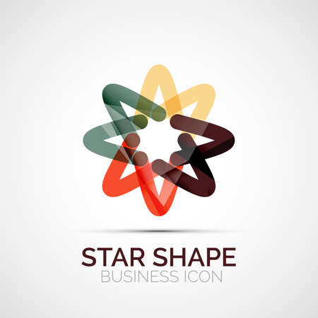 Abstract symmetric business iconのイラスト素材