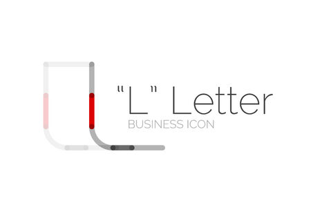 Minimal font or letter designのイラスト素材