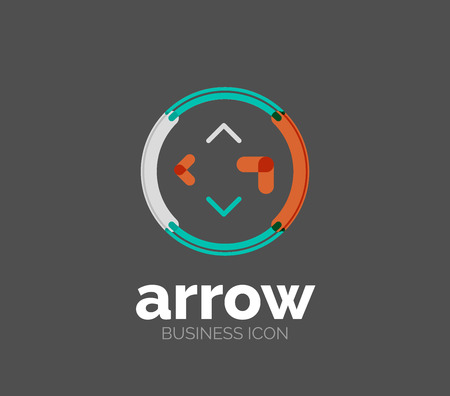 Minimal line design logoのイラスト素材