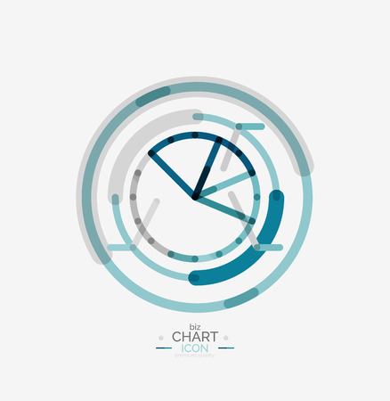 Line graph, chart iconのイラスト素材