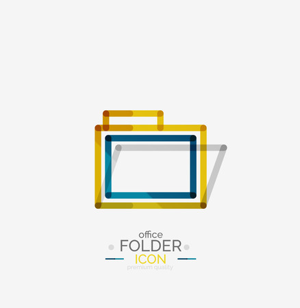 Folder , stamp. Accounting binderのイラスト素材