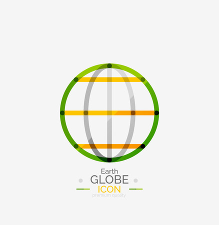 World globe logo stampのイラスト素材