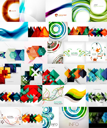 Set of Abstract Backgroundsのイラスト素材
