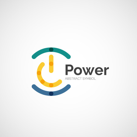 Power button icon designのイラスト素材