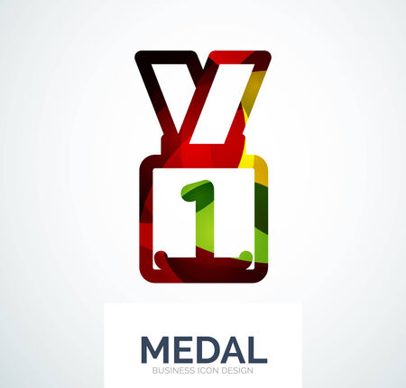 Colorful award business logoのイラスト素材