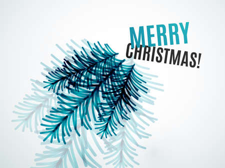 Christmas tree branch toy, New Year Conceptのイラスト素材