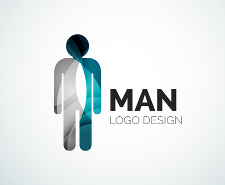 Abstract man iconのイラスト素材
