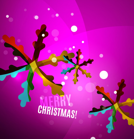 Colorful bright shiny Chrismas cardのイラスト素材