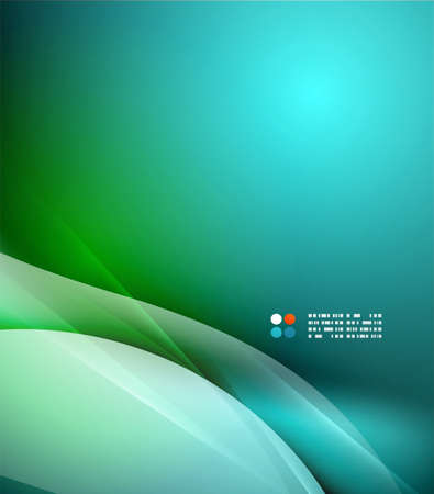 Blue shining, waves and lines. Abstract backgroundのイラスト素材