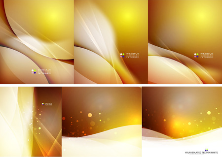 Set of abstract shining backgroundsのイラスト素材