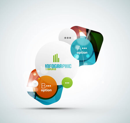 Abstract step infographics business layoutのイラスト素材