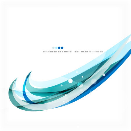 Blue business corporate wave line backgroundのイラスト素材
