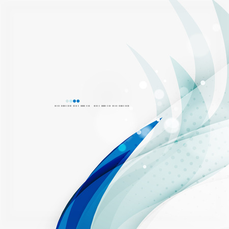 Blue business corporate wave line backgroundのイラスト素材