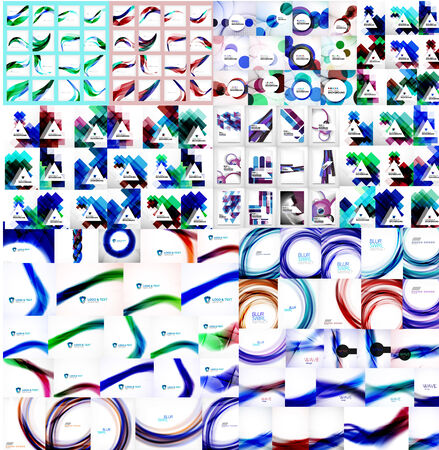 Vector mega collection of abstract backgroundsのイラスト素材