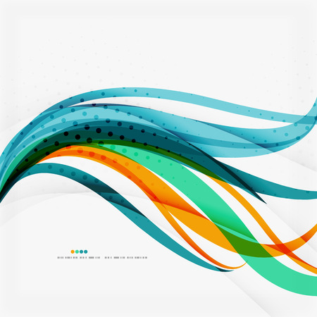 Modern blue and orange color shape compositionのイラスト素材