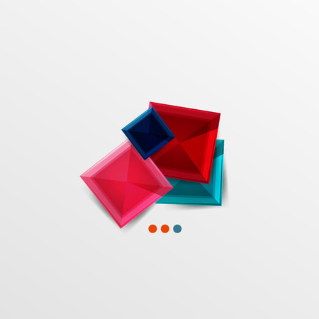 Modern abstract geometric info bannerのイラスト素材