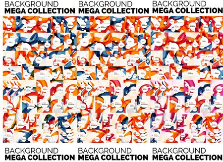 Mega set of abstract backgroundsのイラスト素材