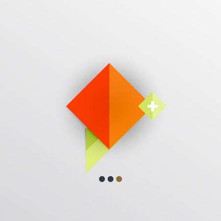 Modern abstract geometric info bannerのイラスト素材