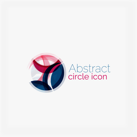 Clean elegant circle shaped abstract geometric  Universal for any ideaのイラスト素材
