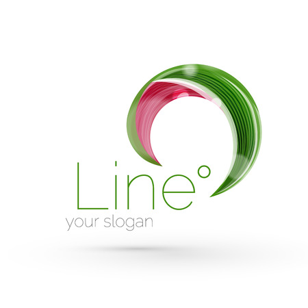 Swirl company logo designのイラスト素材