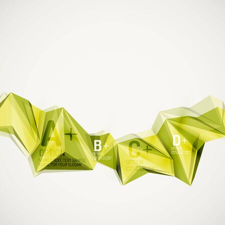 Geometric shapes in the air. Vector abstract backgroundのイラスト素材