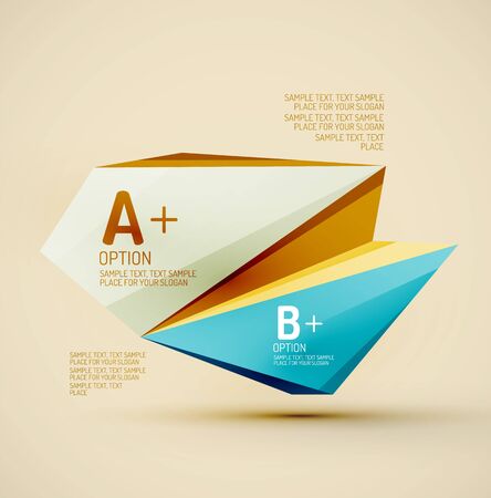 Geometric shapes in the air. Vector abstract backgroundのイラスト素材