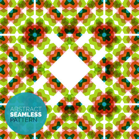 Vector colorful seamless geometric pattern. Modern stylish abstract textureのイラスト素材